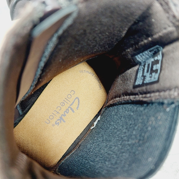 NEW Clarks Collection Hearth Rose Brown Leather Ankle Boots A671 - Picture 8 of 10